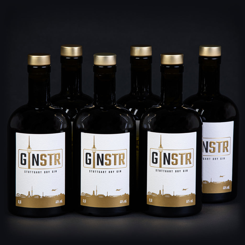 Six bottles of GINSTR - STUTTGART DRY GIN (6 x 0.5l) – GINSTR – STUTTGART  DRY GIN
